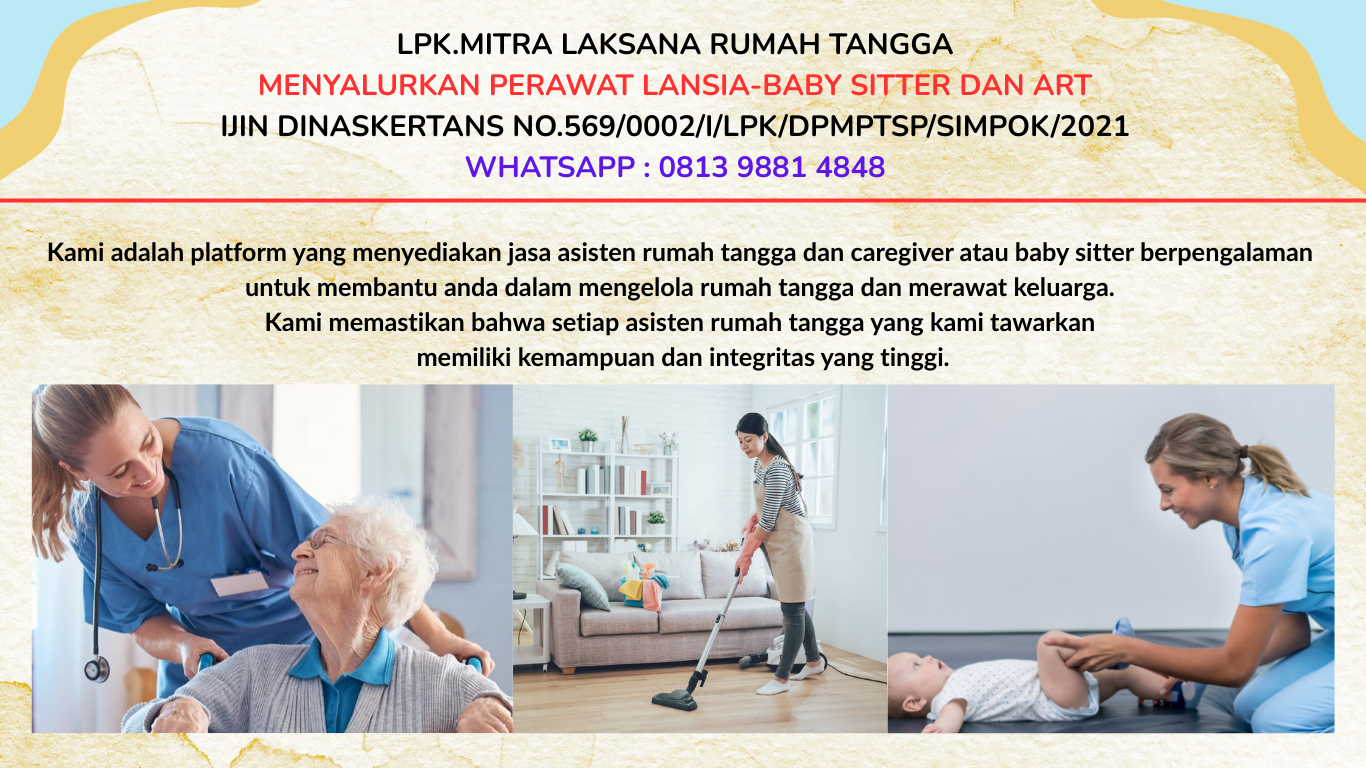 kami adalah platform yang menyediakan jasa asisten rumah tangga dan caregiver berpengalaman untuk membantu anda dalam mengelola rumah tangga dan merawat keluarga. dengan jaringan luas dan seleksi kami adalah platform yang menyediakan jasa asisten rumah tangga dan caregiver berpengalaman untuk membantu anda dalam mengelola rumah tangga dan merawat keluarga. dengan jaringan luas dan seleksi